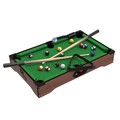 Toy Time Toy Time Tabletop Pool Set - Mini Billiard Set with Cues, Balls, Chalk and Rack 131840VBY